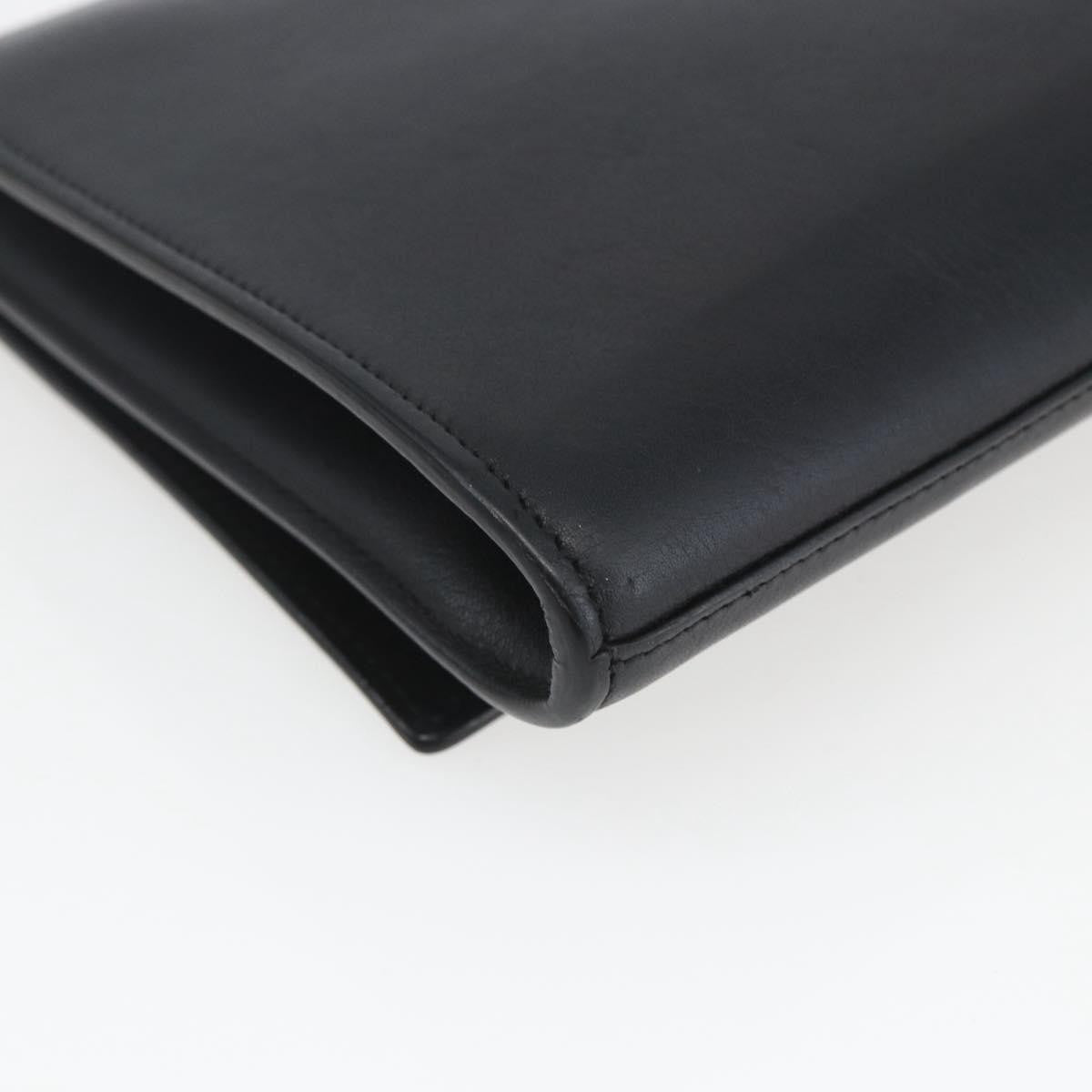 Saint Laurent Chyc Clutch Leather Black Leather Clutche & Pouche Bag (Pre-Owned)