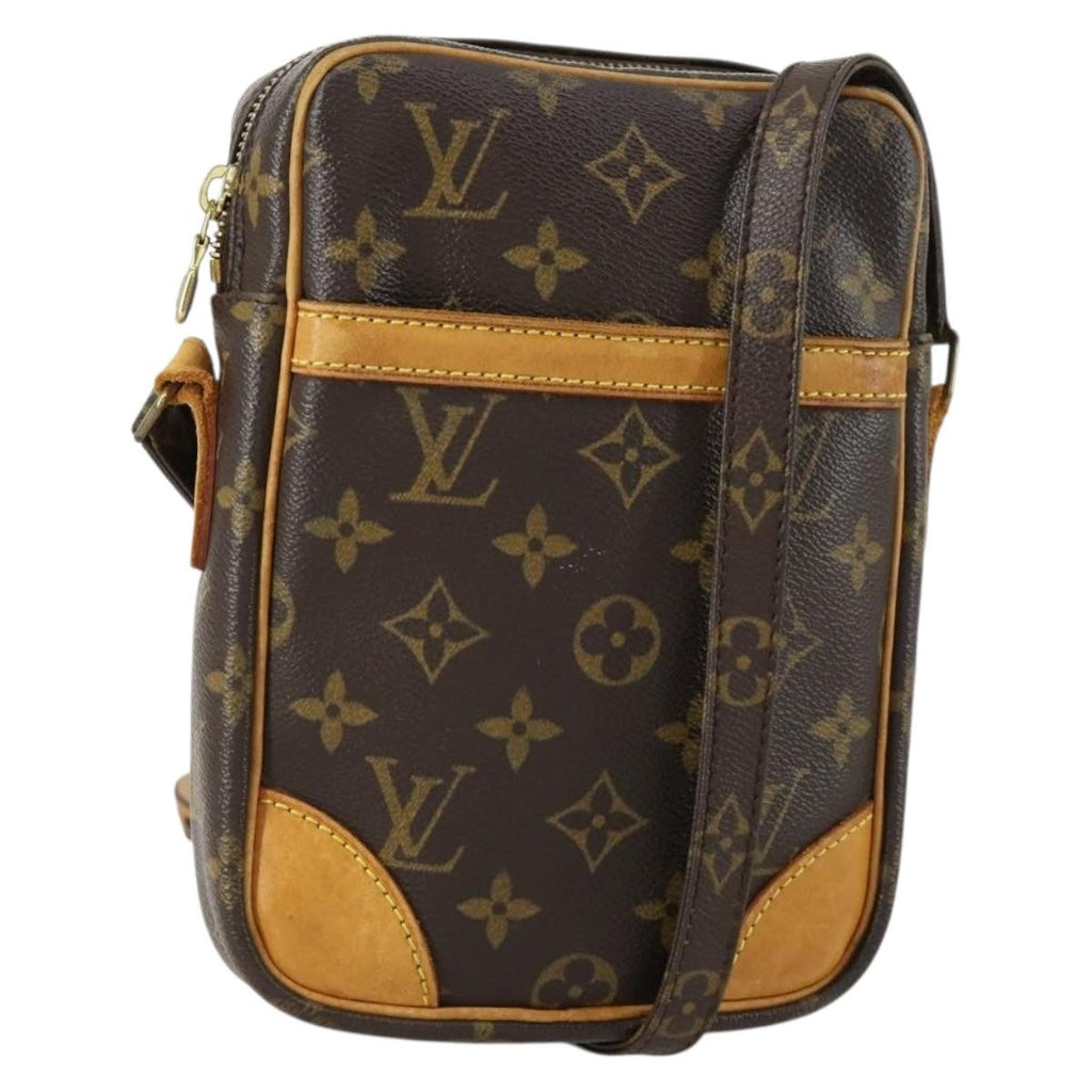 Louis Vuitton Danube Handbag Monogram Canvas Brown Canvas Shoulder Bag