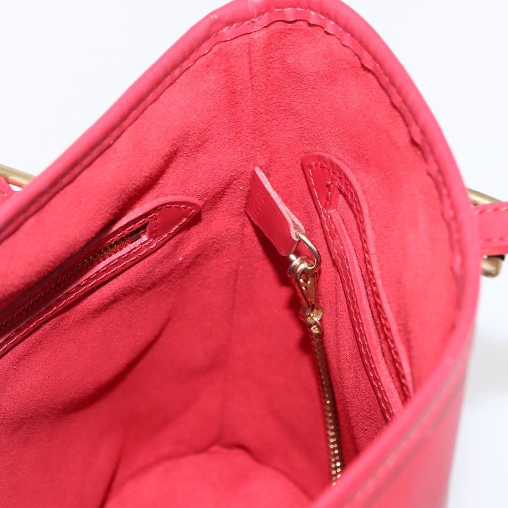 Louis Vuitton Bucket Bag Epi Leather Red Leather Shoulder Bag