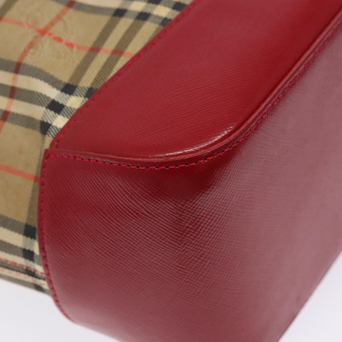 Burberry Nova Check Tote Canvas Check Pattern Beige Canvas Tote Bag