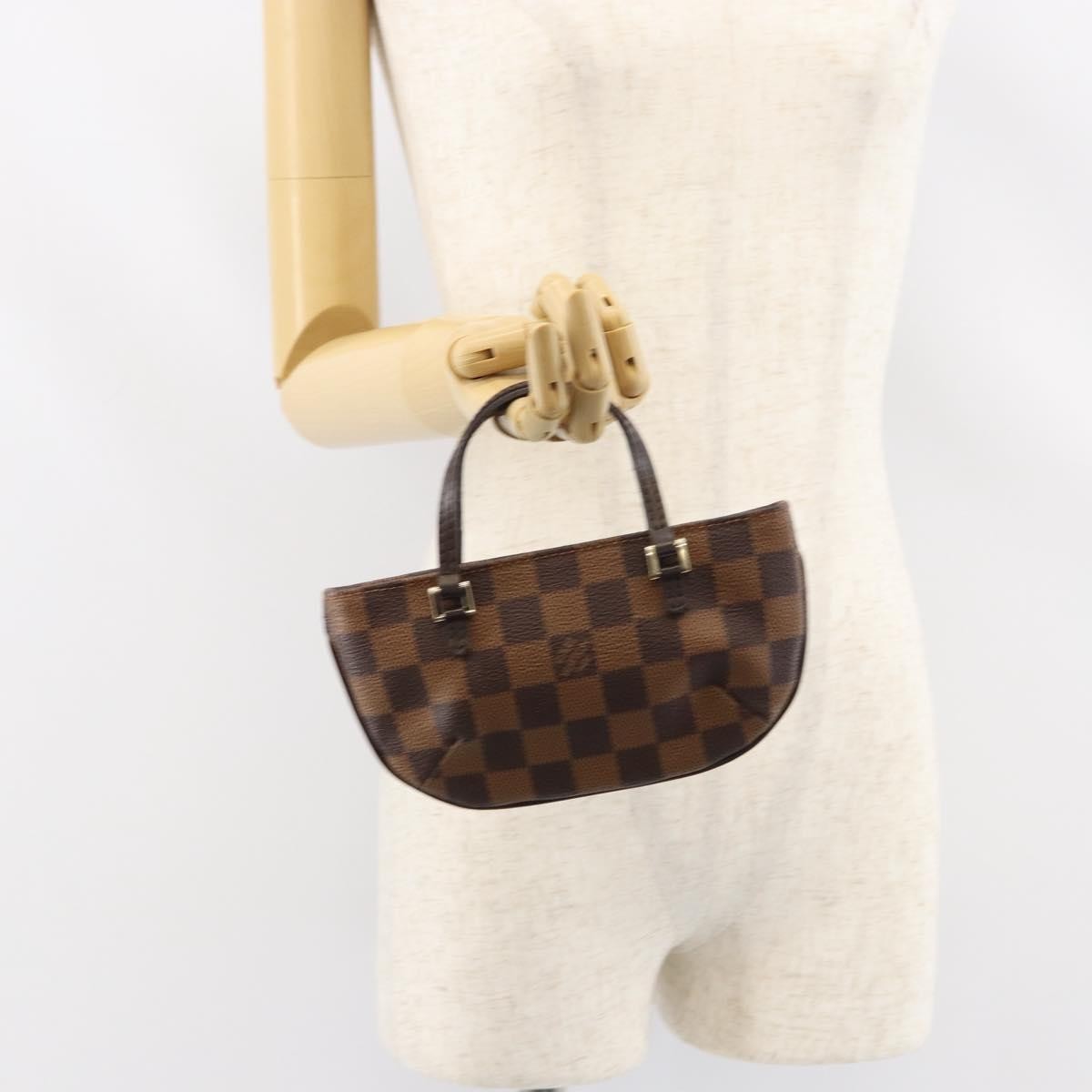 Louis Vuitton Manosque Pochette Damier Brown Canvas Clutche & Pouche Bag