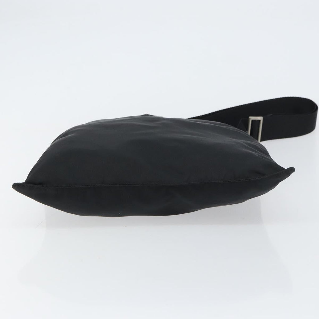 Prada Flat Messenger Bag Tessuto Black Nylon Shoulder Bag Bag