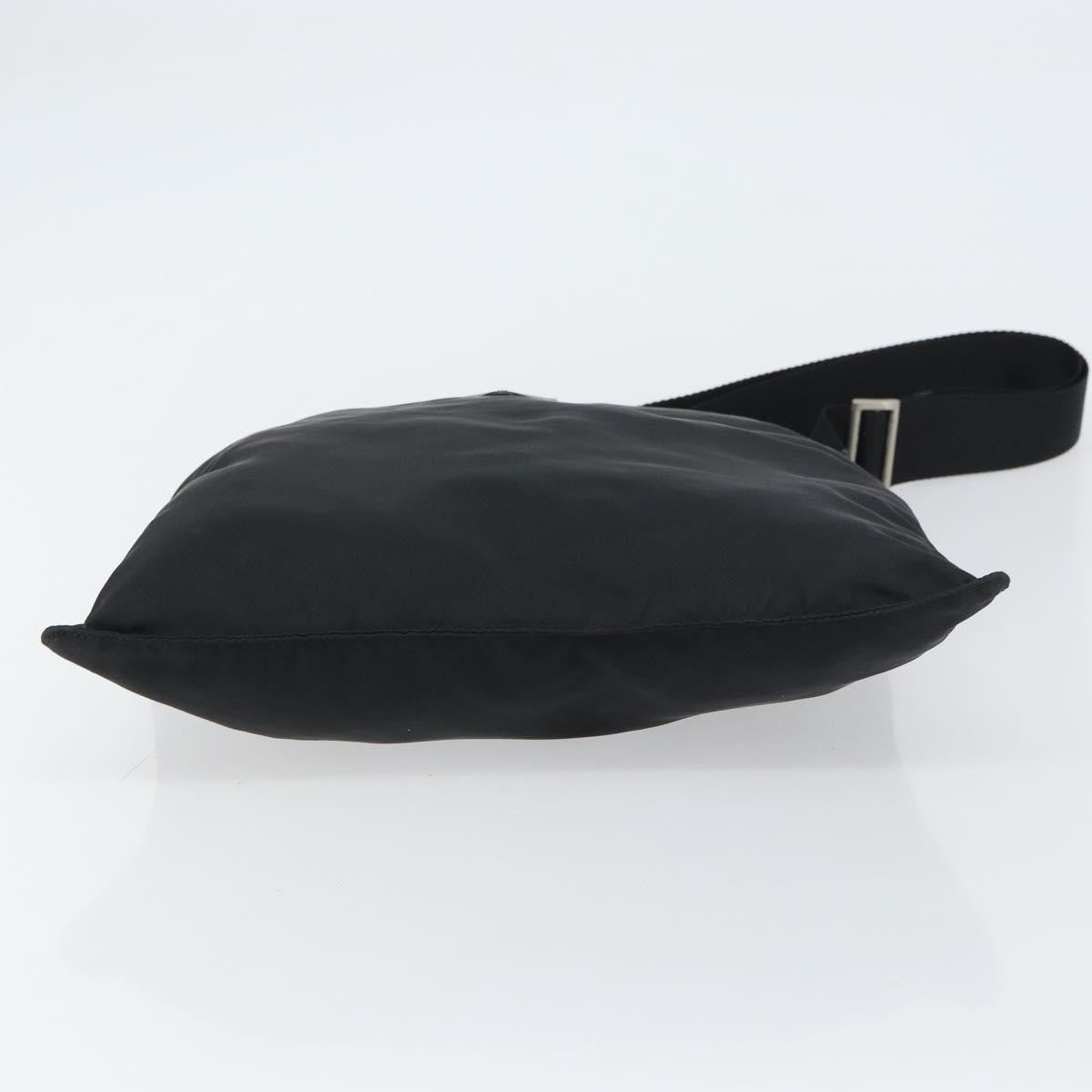 Prada Flat Messenger Bag Tessuto Black Nylon Shoulder Bag Bag