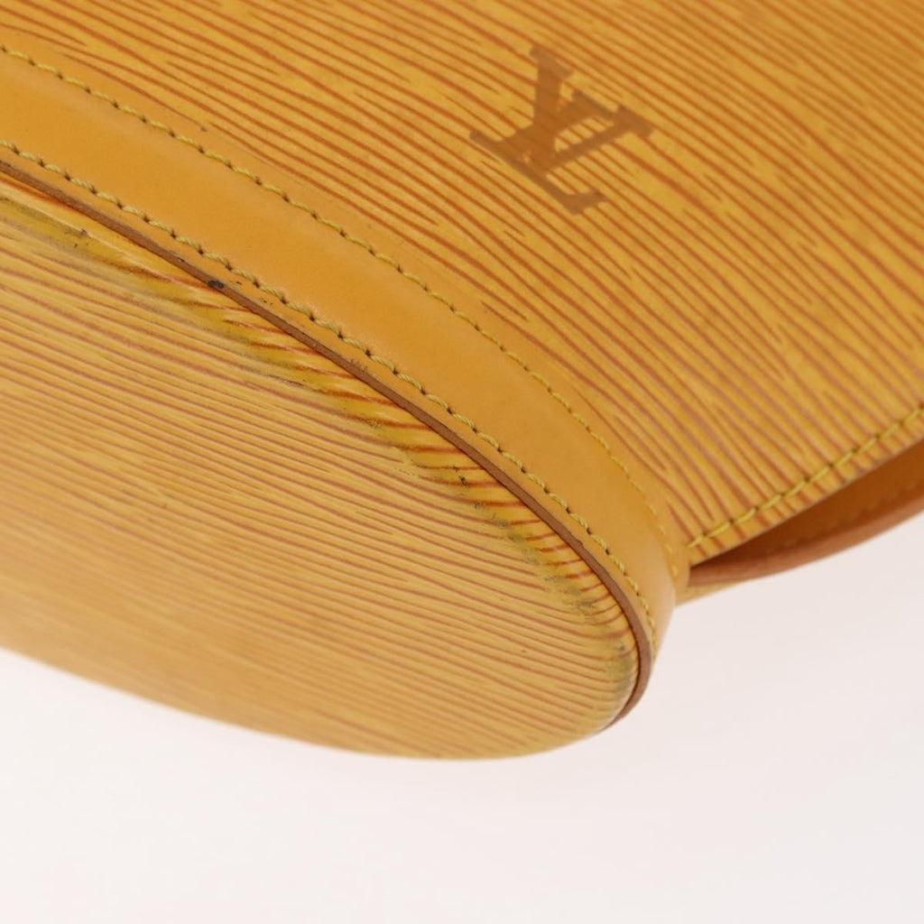 Louis Vuitton Saint Jacques Handbag Epi Leather Yellow Leather Handbag