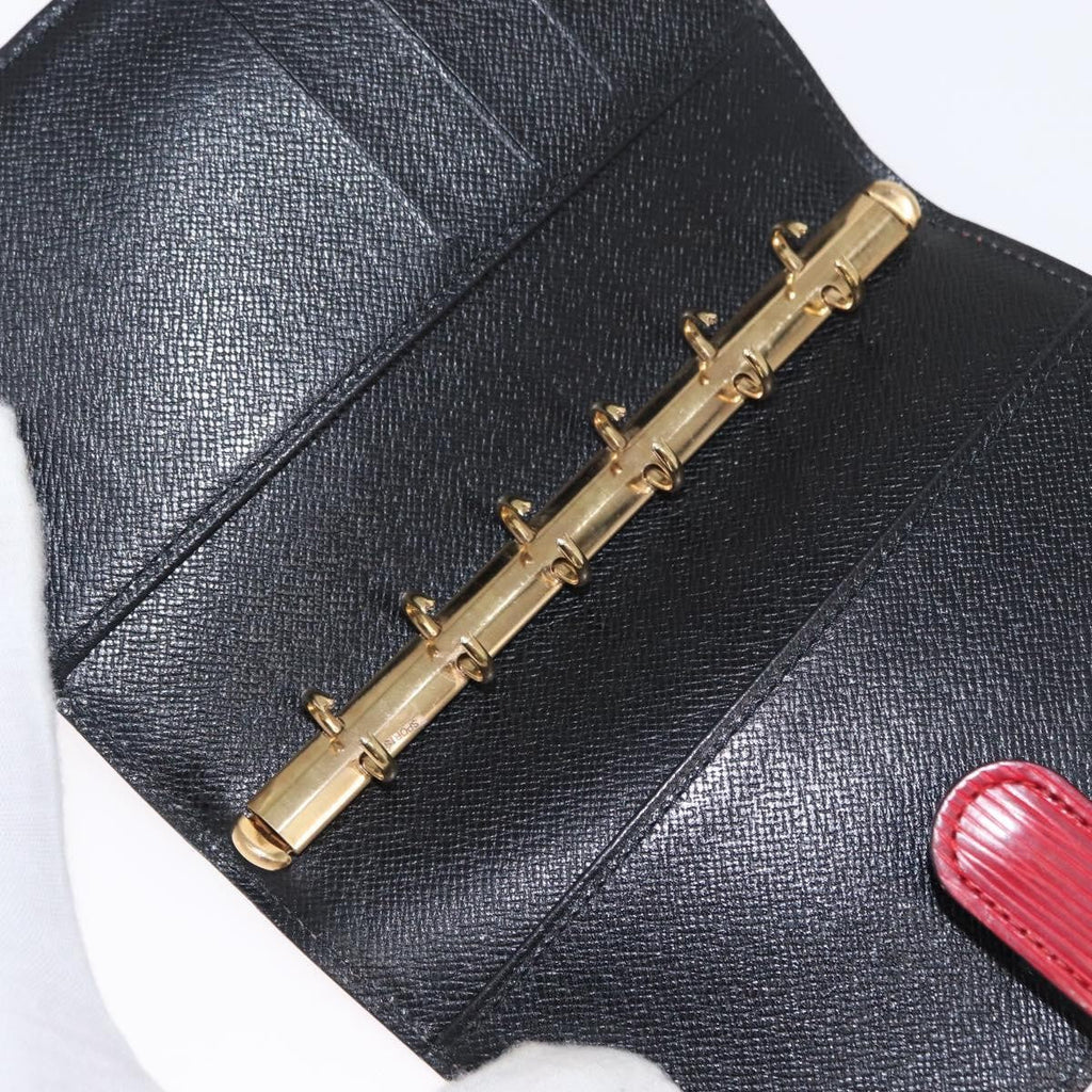 Louis Vuitton Agenda Cover Epi Leather Red Leather Wallets Accessory