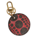 Louis Vuitton Pumpkin Bag Charm And Key Holder Yayoi Kusama Pumpkins Leather Brown Canvas Charms And Keychains Accessory