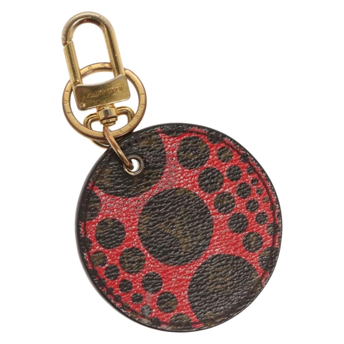 Louis Vuitton Pumpkin Bag Charm And Key Holder Yayoi Kusama Pumpkins Leather Brown Canvas Charms And Keychains Accessory