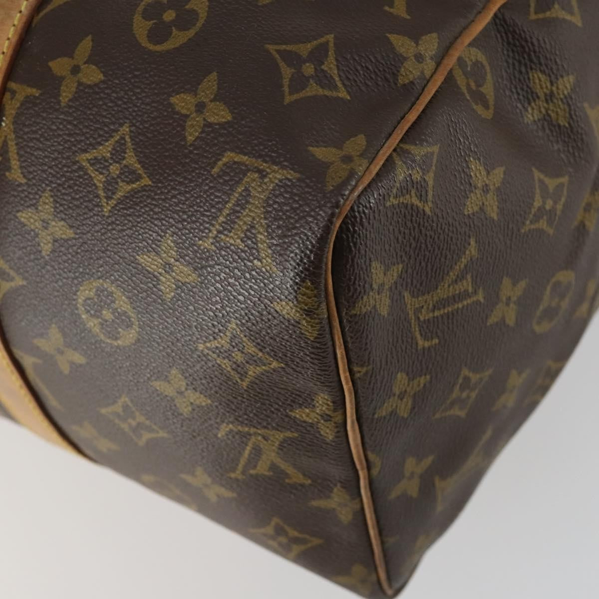 Louis Vuitton Sac Souple Handbag Monogram Canvas Brown Canvas Travel Bag