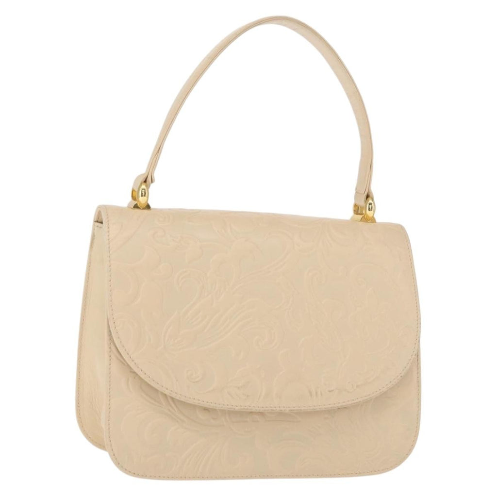 Balenciaga Vintage Handbag Leather Beige Leather Hand