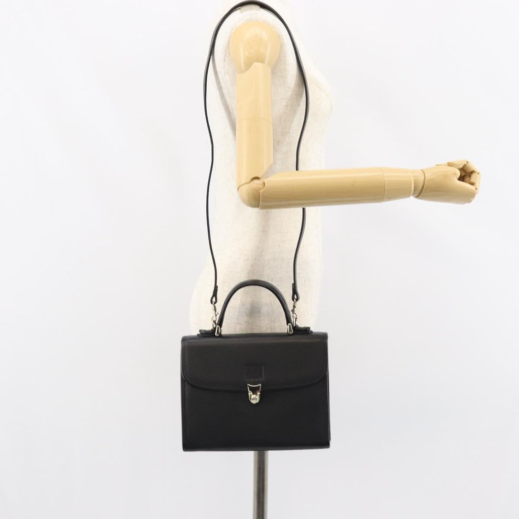 Burberry Vintage Handbag Leather Black Leather Handbag