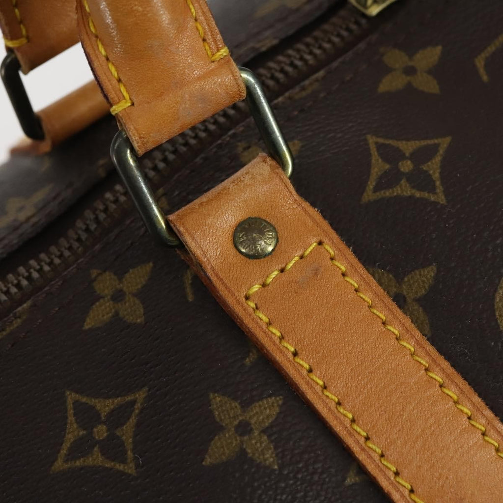 Louis Vuitton Keepall Bag Monogram Canvas Brown Canvas Travel Bag