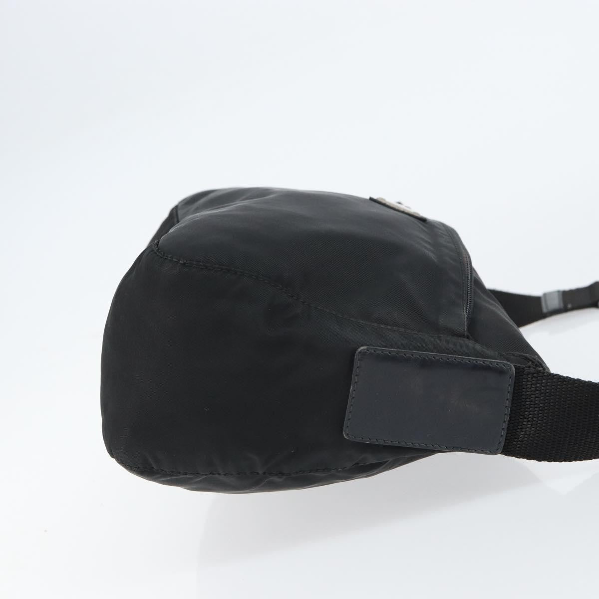 Prada Front Zip Messenger Bag Tessuto Black Nylon Shoulder Bag Bag