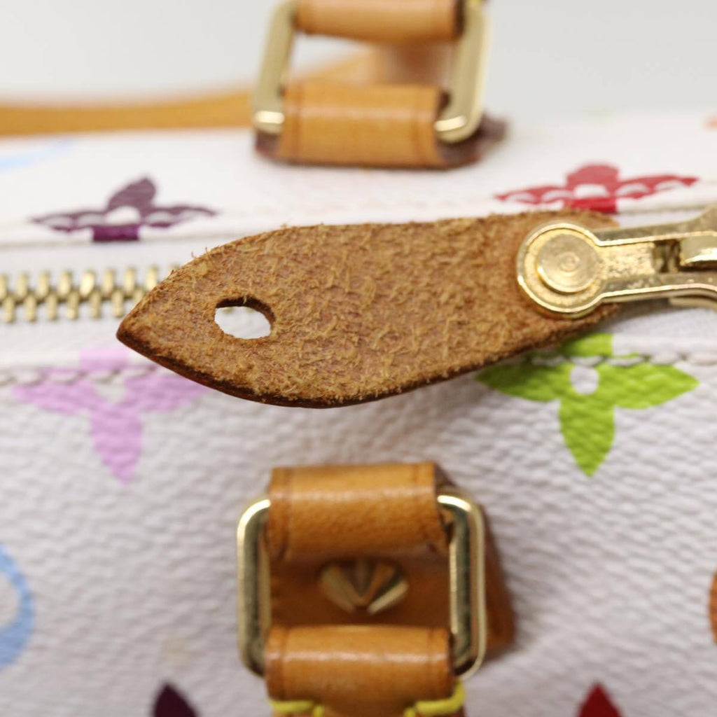 Louis Vuitton Speedy Mini Hl Handbag Monogram Multicolor White Canvas Bag