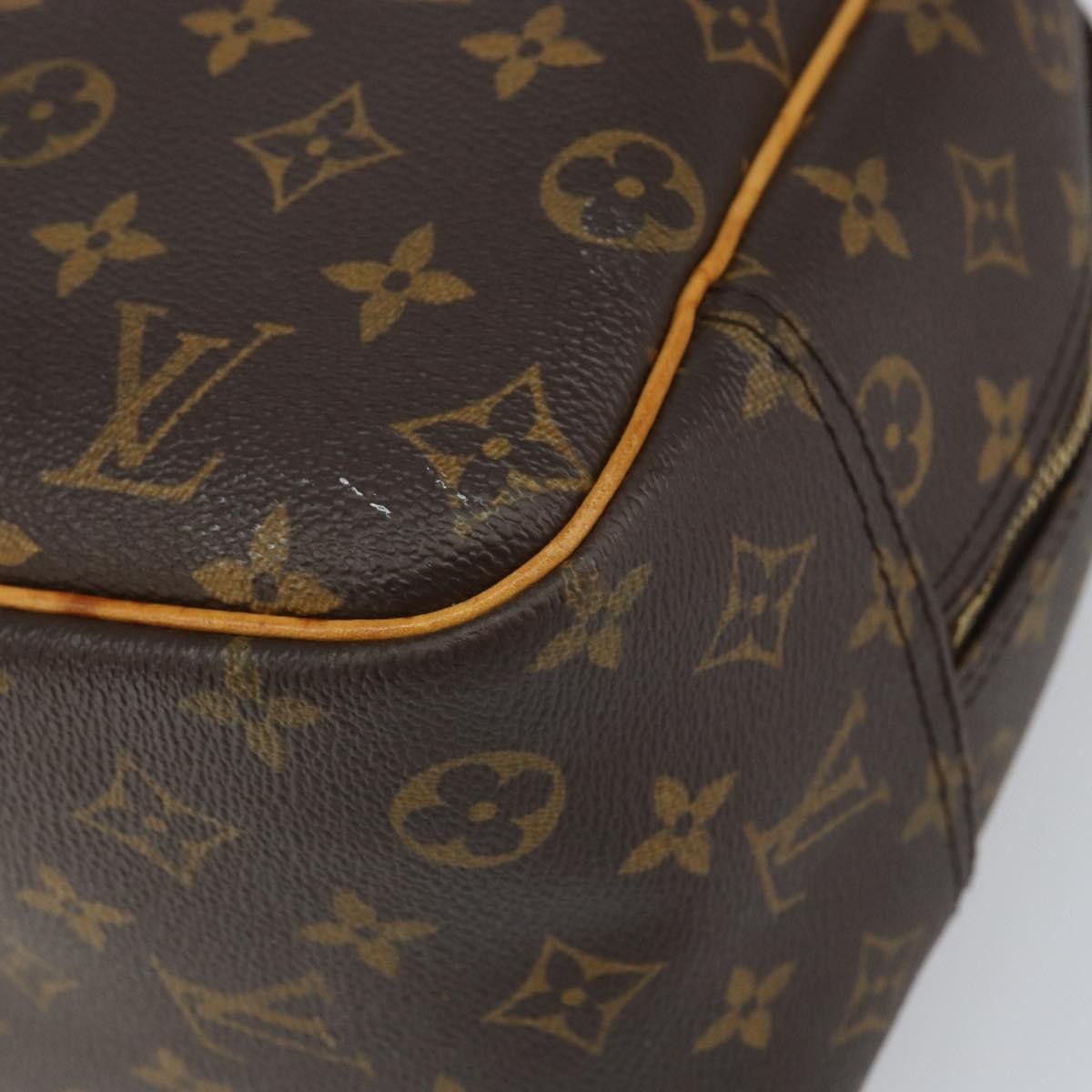 Louis Vuitton Deauville Handbag Monogram Canvas Brown Canvas Handbag
