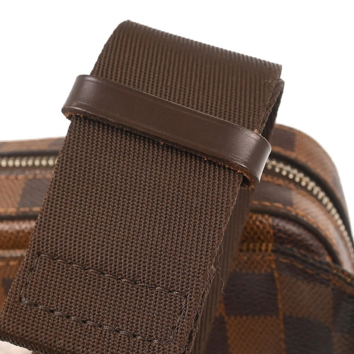 Louis Vuitton Geronimos Waist Bag Damier Brown Canvas Clutche & Pouche Bag