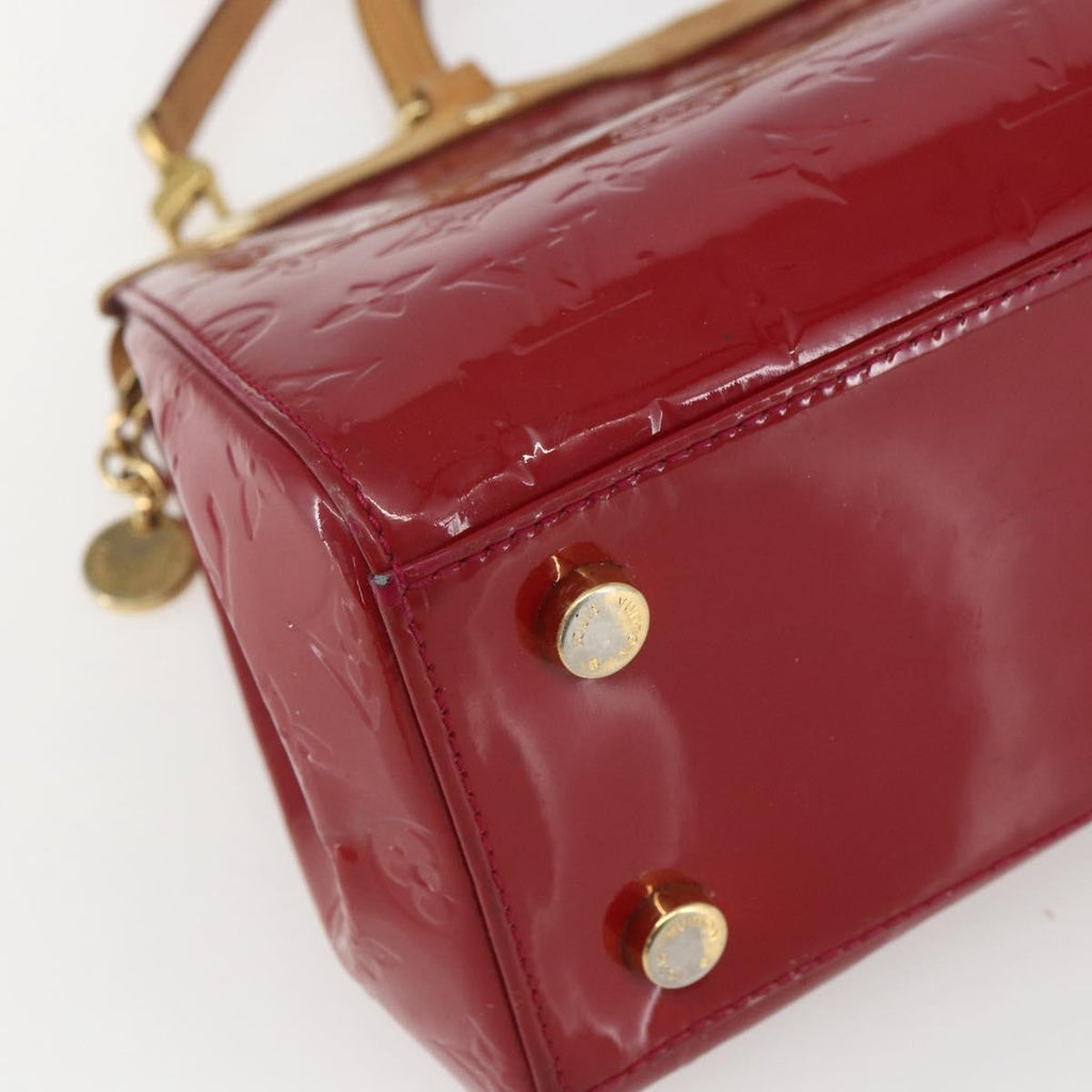 Louis Vuitton Brea Handbag Monogram Vernis Red Patent_Leather Handbag