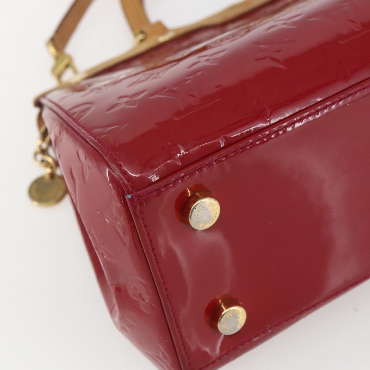 Louis Vuitton Brea Handbag Monogram Vernis Red Patent_Leather Handbag