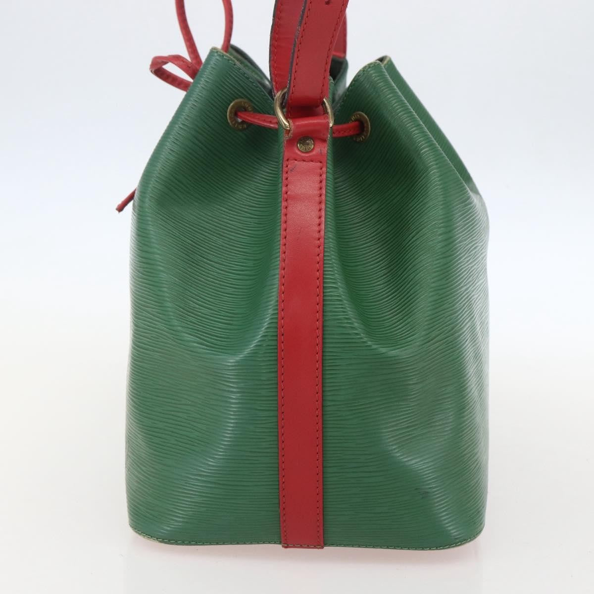 Louis Vuitton Bicolor Petit Noe Handbag Epi Leather Green Leather Shoulder Bag