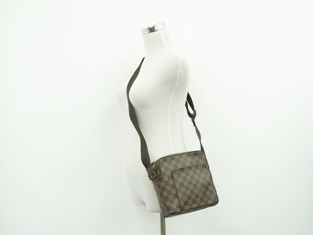 Louis Vuitton Olav Handbag Damier Brown Canvas Shoulder Bag