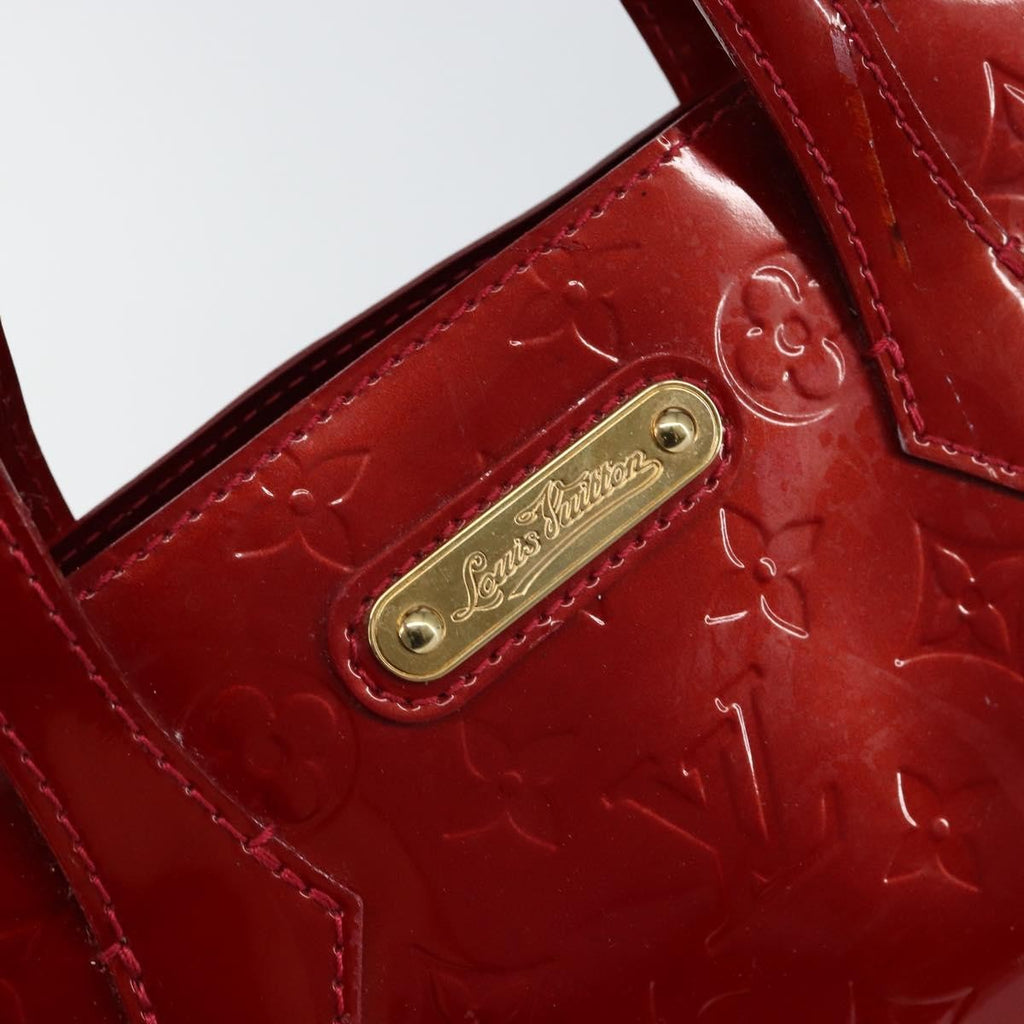 Louis Vuitton Wilshire Handbag Monogram Vernis Red Patent_Leather Handbag