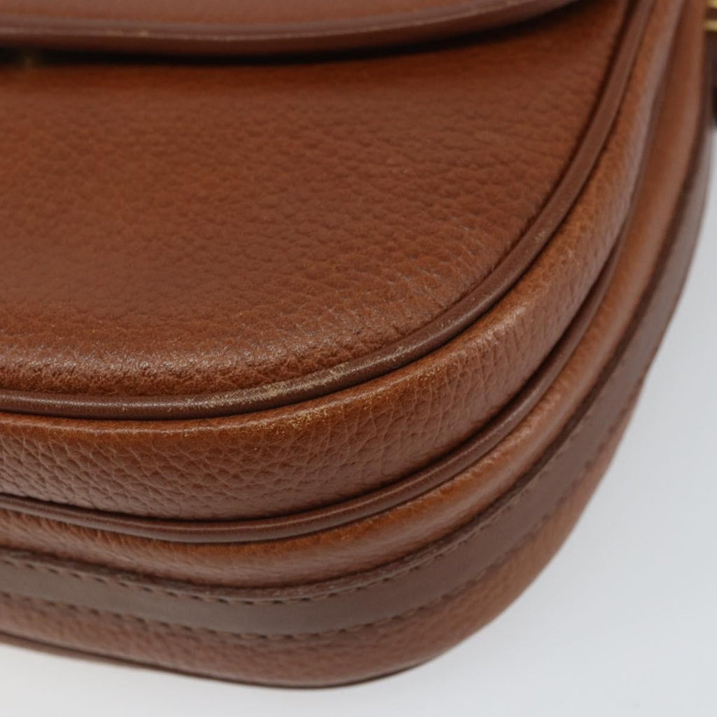 Burberry Vintage Shoulder Bag Leather Brown Leather Shoulder Bag
