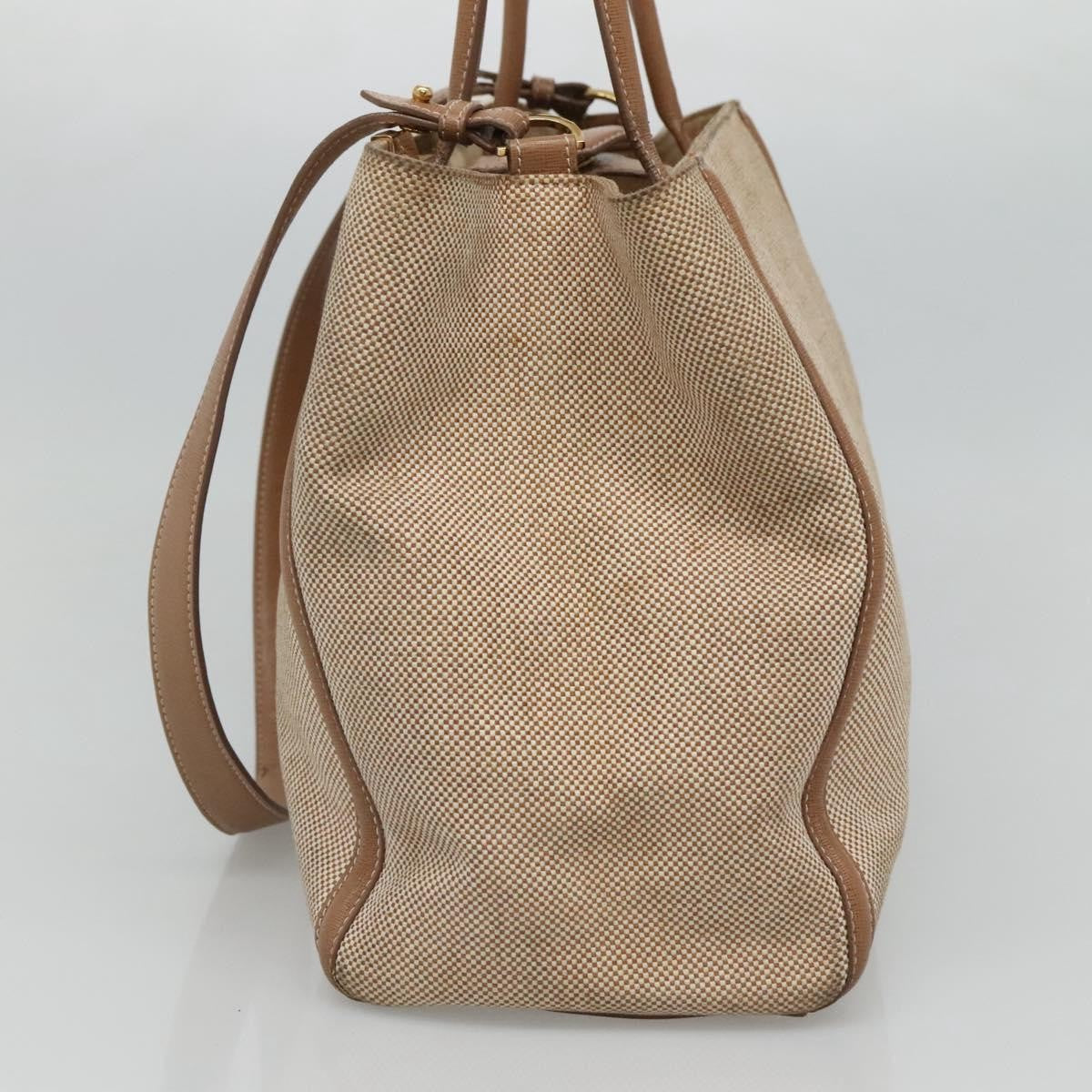 Fendi 2Jours Bag Canvas Beige Canvas Tote Bag Bag