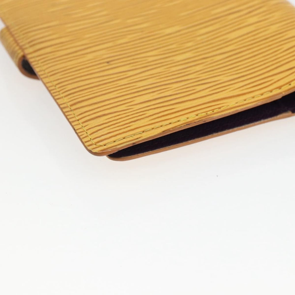 Louis Vuitton Agenda Cover Epi Leather Yellow Leather Wallets Accessory
