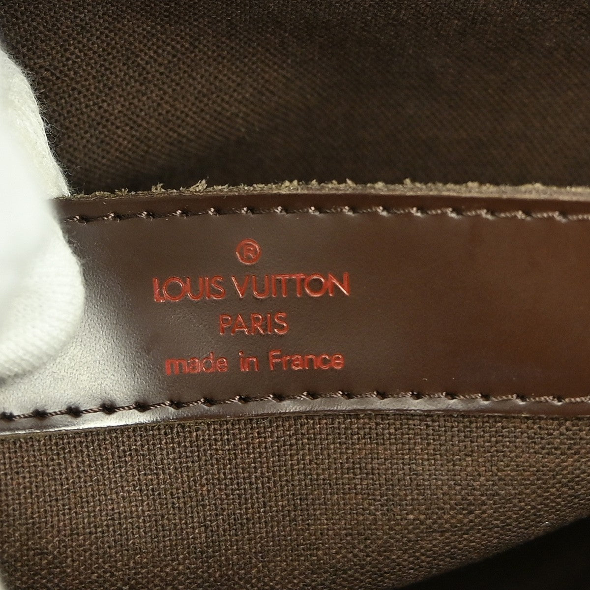Louis Vuitton Naviglio Handbag Damier Brown Canvas Shoulder Bag