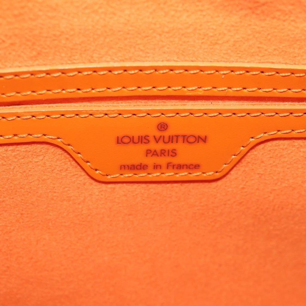 Louis Vuitton Soufflot Handbag Epi Leather Orange Leather Handbag