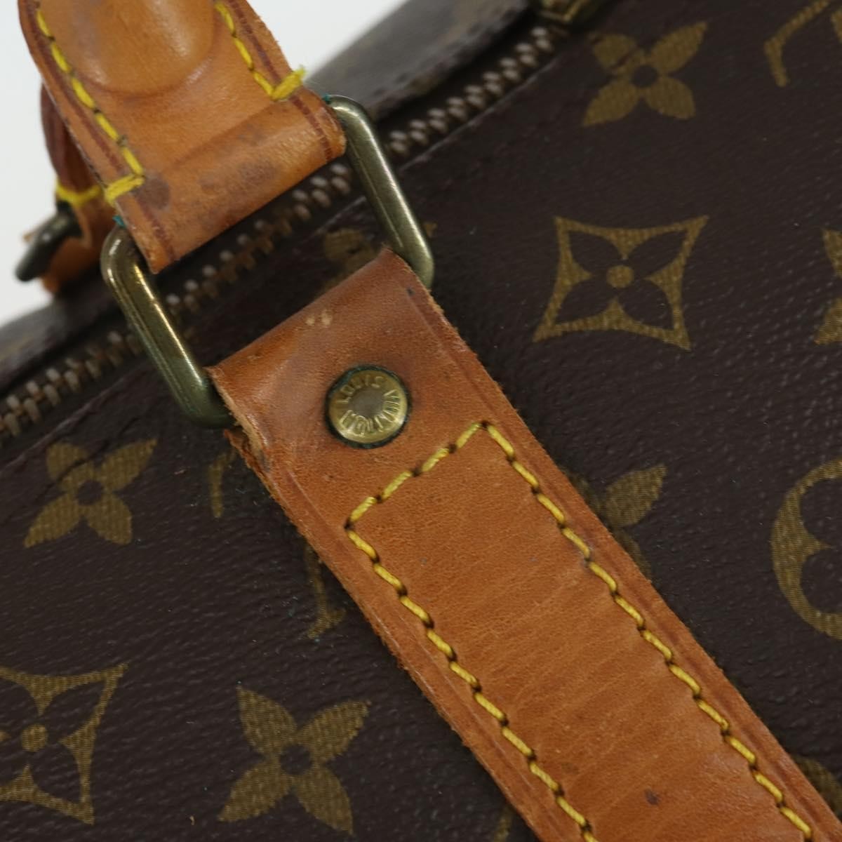 Louis Vuitton Keepall Bag Monogram Canvas Brown Canvas Travel Bag