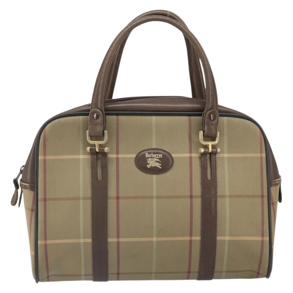 Burberry Nova Handbag Canvas Beige Canvas Handbag
