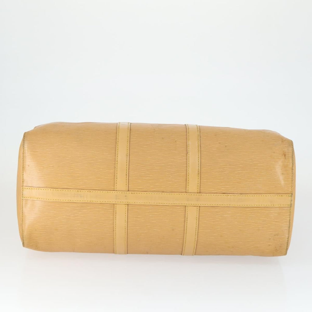 Louis Vuitton Keepall Bag Epi Leather Beige Leather Travel Bag