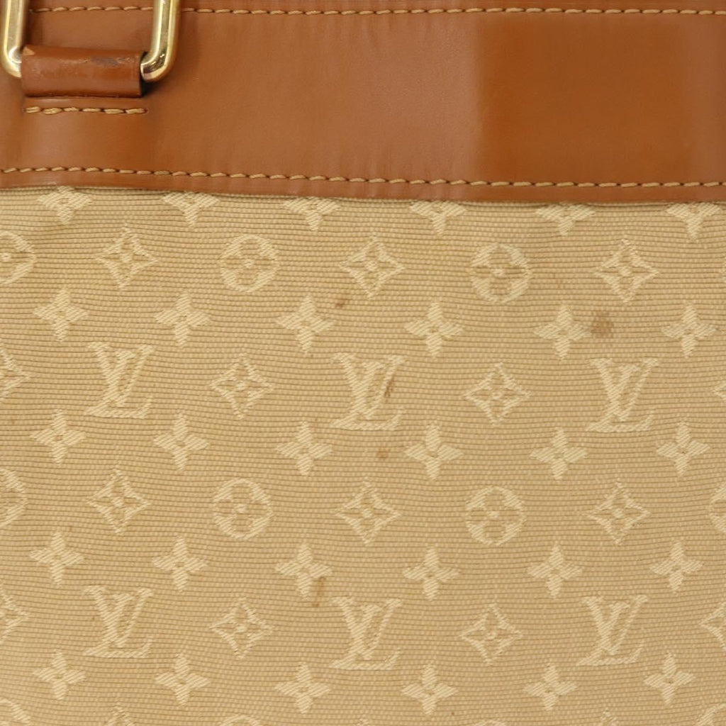 Louis Vuitton Lucille Handbag Mini Lin Beige Canvas Tote Bag
