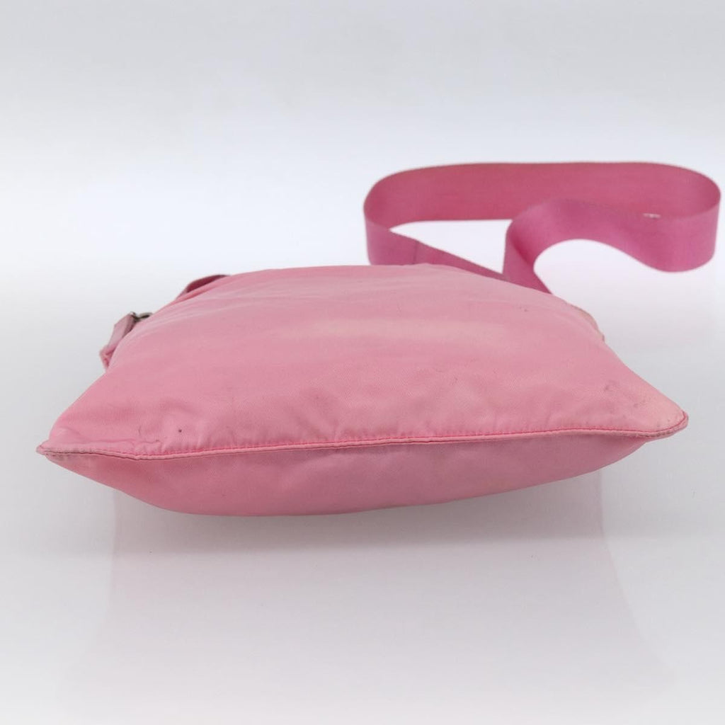 Prada Front Pocket Messenger Bag Tessuto Pink Nylon Shoulder Bag Bag