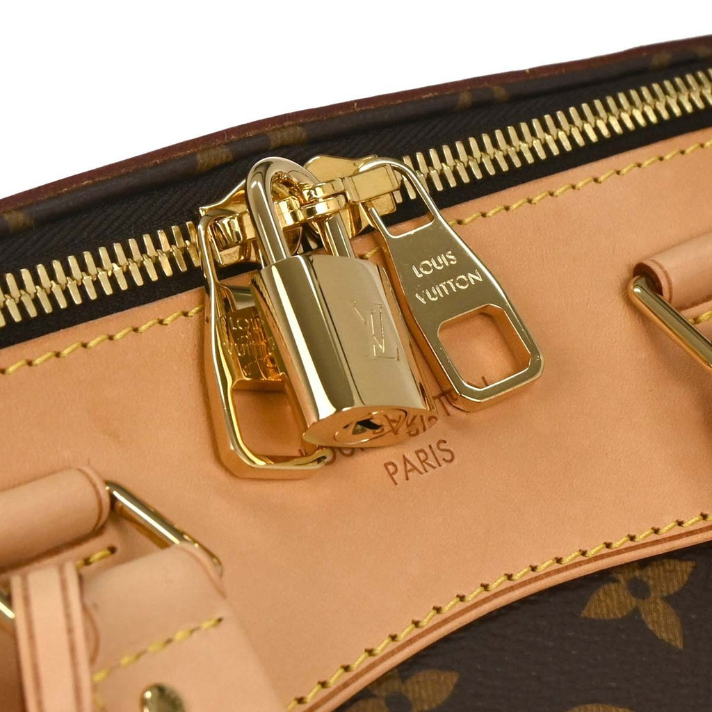 Louis Vuitton Retiro Handbag Monogram Canvas Brown Canvas Handbag