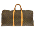 Louis Vuitton Keepall Bag Monogram Canvas Brown Canvas Travel Bag
