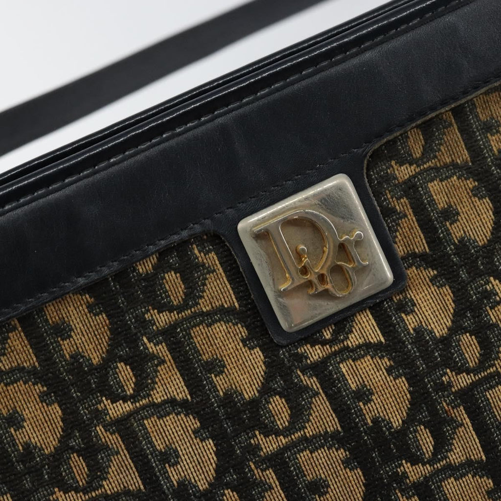 Christian Dior Vintage Trotter Shoulder Bag Canvas Navy Canvas Shoulder Bag Bag (Pre-Owned)
