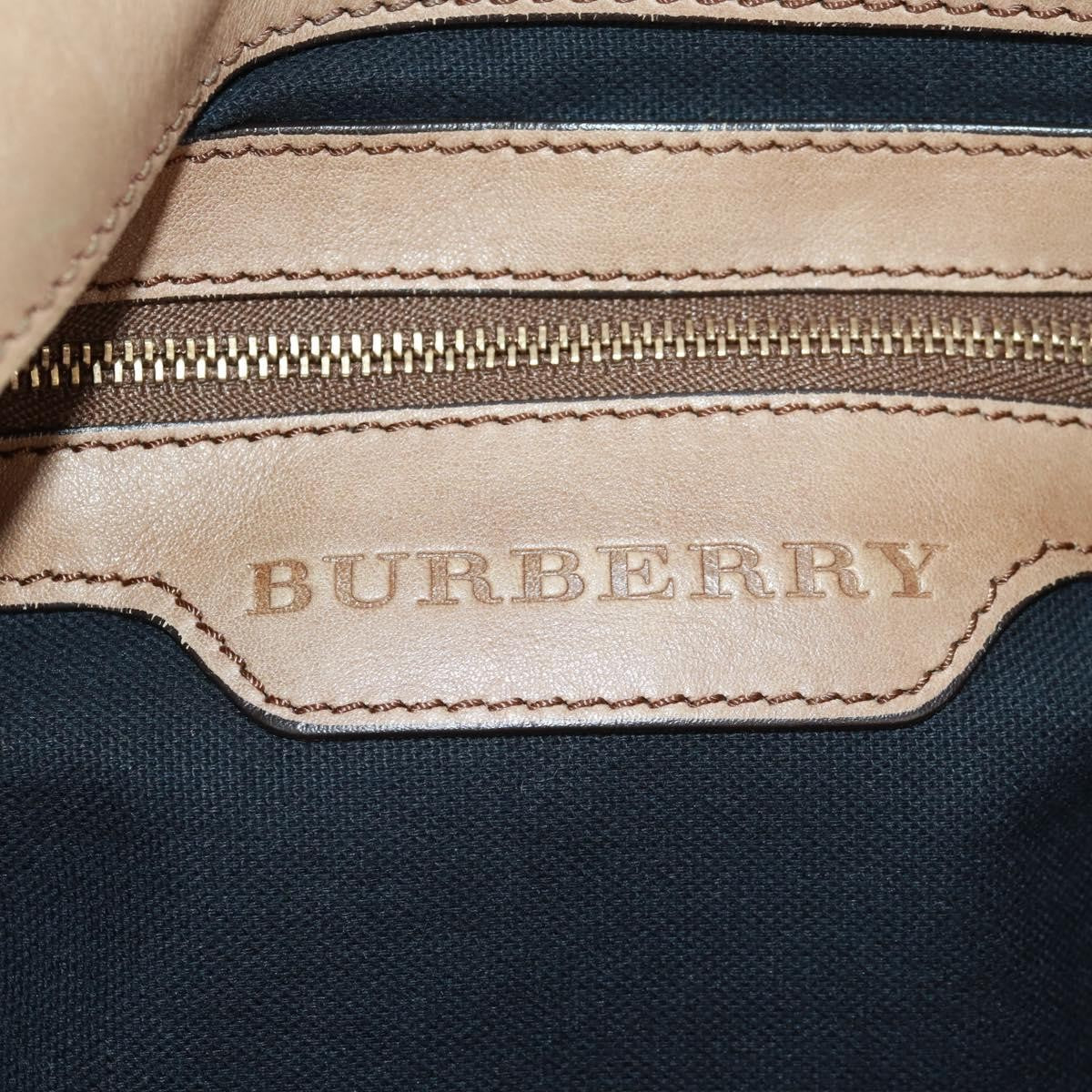 Burberry Brecon Convertible Tote House Check Canvas Beige Canvas Tote Bag
