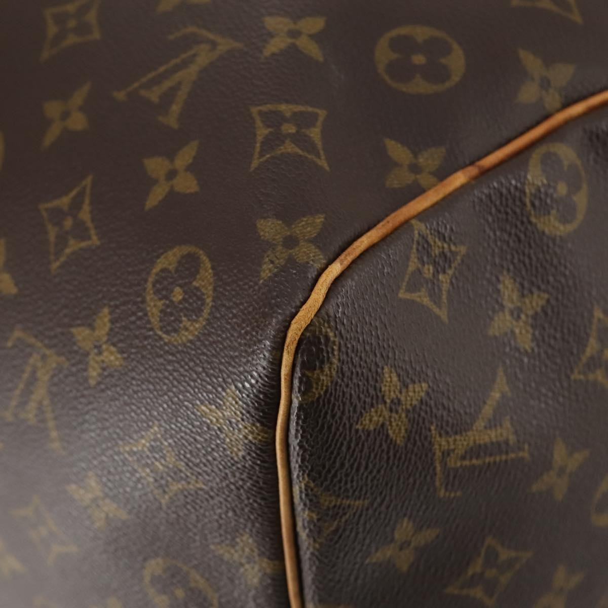 Louis Vuitton Keepall Bag Monogram Canvas Brown Canvas Travel Bag