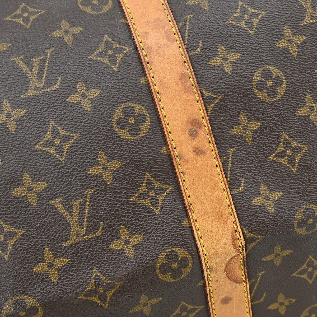 Louis Vuitton Keepall Bandouliere Bag Monogram Canvas Brown Canvas Travel Bag