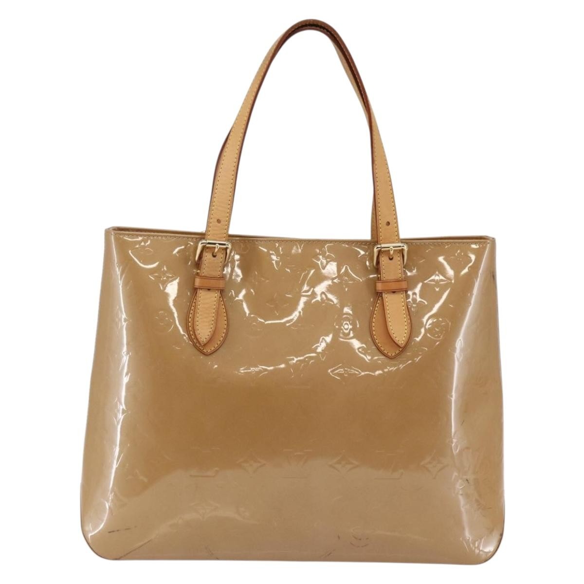 Louis Vuitton Brentwood Handbag Monogram Vernis Brown Patent_Leather Bag