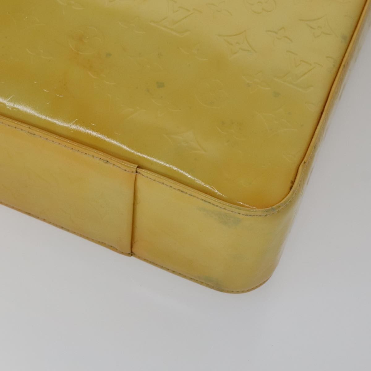 Louis Vuitton Columbus Handbag Monogram Vernis Yellow Patent_Leather Bag