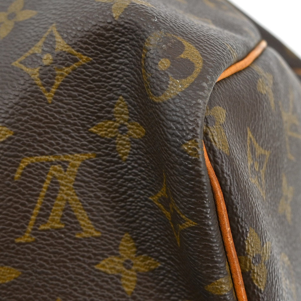 Louis Vuitton Keepall Bag Monogram Canvas Brown Canvas Travel Bag