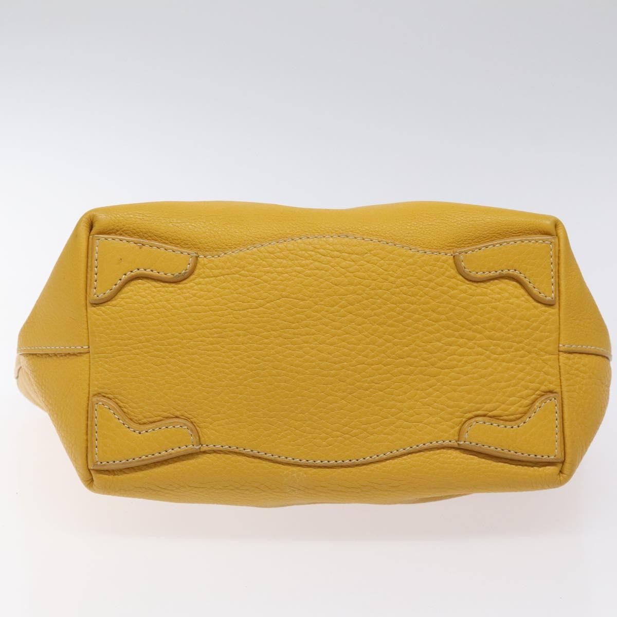 Prada Vintage Handbag Leather Yellow Leather Handbag