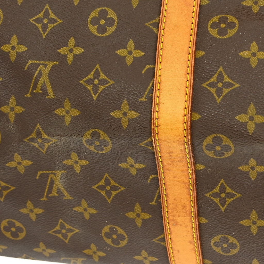 Louis Vuitton Keepall Bag Monogram Canvas Brown Canvas Travel Bag