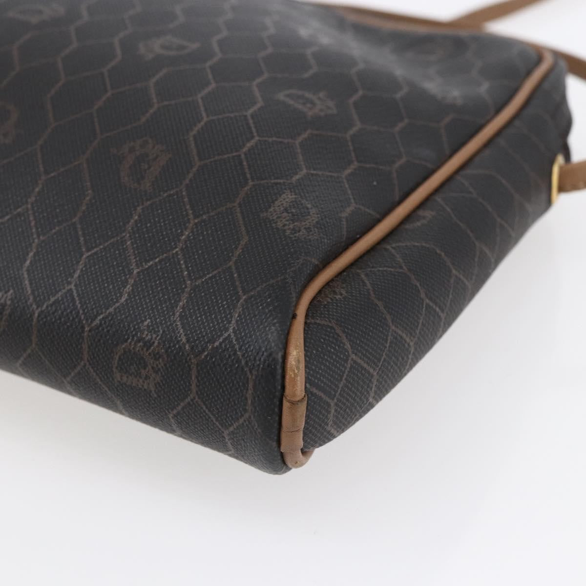 Christian Dior Vintage Honeycomb Shoulder Bag Canvas Black Canvas Shoulder Bag Bag (Pre-Owned)