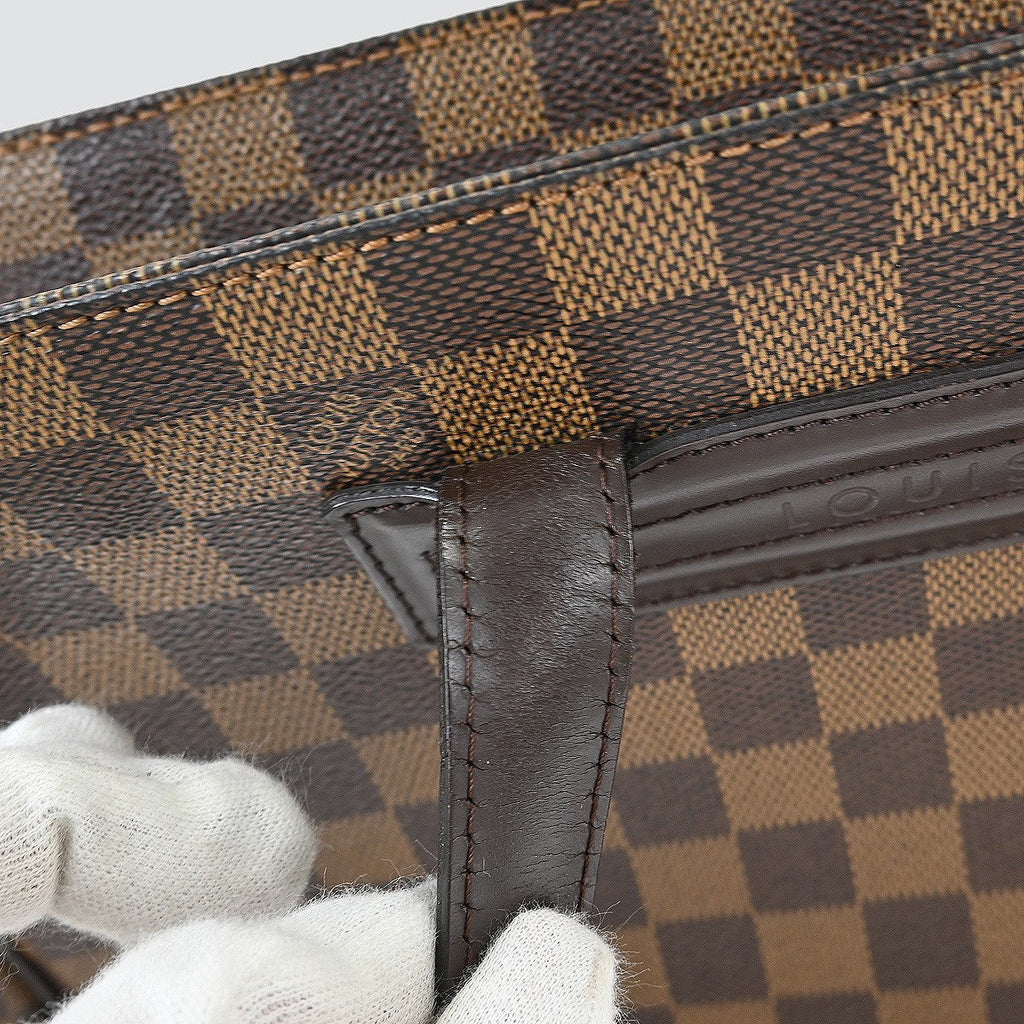 Louis Vuitton Parioli Handbag Damier Brown Canvas Tote Bag
