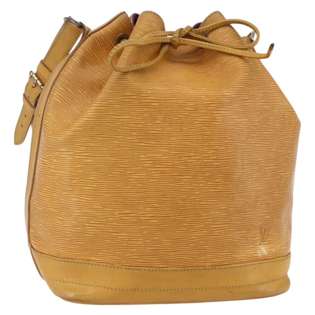 Louis Vuitton Petit Noe Nm Handbag Epi Leather Yellow Leather Shoulder Bag