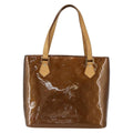 Louis Vuitton Houston Handbag Monogram Vernis Brown Patent_Leather Tote Bag