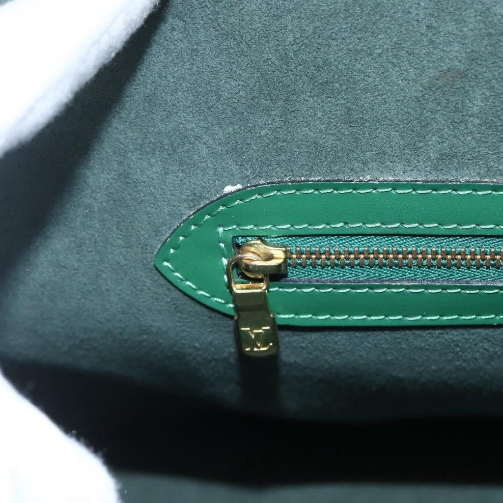 Louis Vuitton Lussac Handbag Epi Leather Green Leather Shoulder Bag